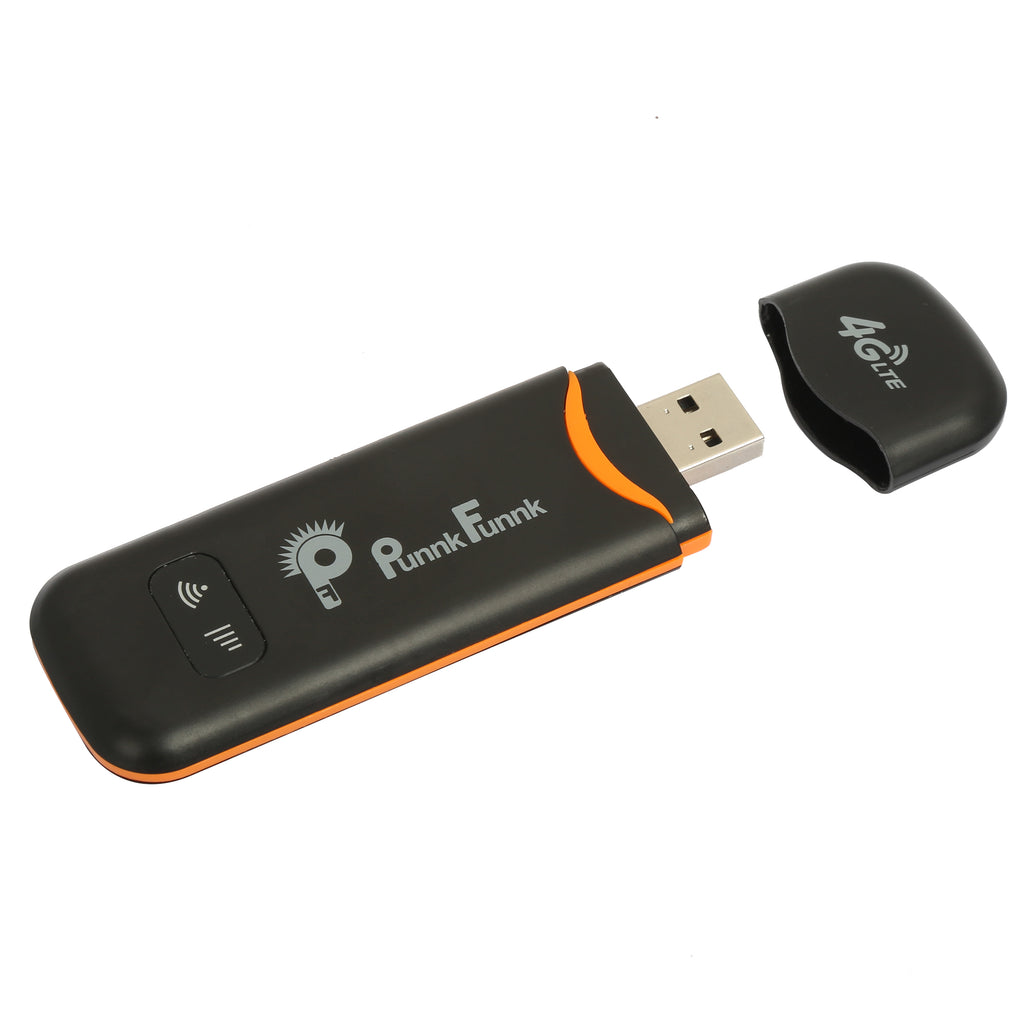 PunnkFunnk 4G LTE WiFi USB Dongle Stick with All SIM Network Support | 4G Data Card with up to 150Mbps Data Speed, Fast 4G Dongle, SIM Adapter Included, tri_Band