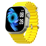 Melbon T800 Smart Watch  HD 1.83" Display Bluetooth Calling Multi Sports Mode Smartwatch for Men & Women-Yellow