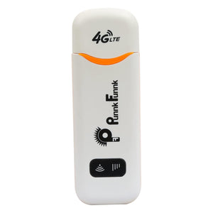 PunnkFunnk 4G LTE WiFi USB Dongle Stick with All SIM Network Support | 4G Data Card with up to 150Mbps Data Speed, Fast 4G Dongle, SIM Adapter Included, tri_Band-White