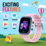 Melbon Newly Launched Smartwatch 1.44" TFT Display 4G Sim Card  & IP67 Waterproof Smart Watch for Men & Women-Pink