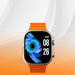 Melbon T800 Smart Watch 1.83" HD Display Bluetooth Calling Multi Sports Mode Smartwatch for Men & Women-Orange