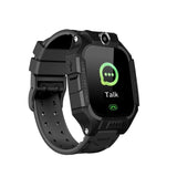 PunnkFunnk Kids Smartwatch LBS Location Tracking Voice Calling Remote Monitoring Geo-Fencing Function Smart Watch-Black