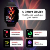 Melbon I8 Smart Watch 1.75" Inch Display with Dual Strap Multi Sports Modes Smartwatch-Black