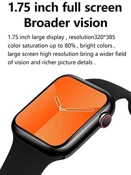 MELBON® T55 smartwatch with Bluetooth Calling Prism10 Series 8 Smart Watch with Dual Strap Full Screen Waterproof Touch Display Bluetooth Calling Compatible with All Android & iOS (Black)