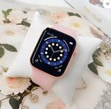 PunnkFunnk I7 Series 1 Smart Watch with Dual Strap Full Screen Waterproof Touch Display Bluetooth Calling Compatible with All Android & iOS (Pink Strap, 1.75 Inch Fit Size)