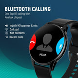 Melbon Active 2 Smart Watch 1.3" Screen 360*360 AMOLED Display Bluetooth Calling Touch Smartwatch-Black