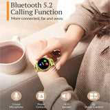 Melbon GEN 15 Smart Watch Bluetooth Calling, 1.69" AMOLED Display Smartwatch for Women & Girls-Rose Gold