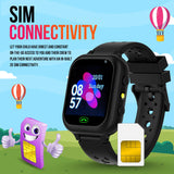Melbon Newly Launched Smartwatch 1.44" TFT Display 4G Sim Card  & IP67 Waterproof Smart Watch for Men & Women-Black
