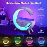 Melbon Portible G Shape Bluetooth Wireless LED Speaker with USB Port, SD Card Slot, RGB ModE Fancy Light