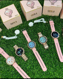 GameSir GEN 9 Smart Watch Bluetooth Calling, 1.3" AMOLED Display Smartwatch for Women & Girls-Rose Gold