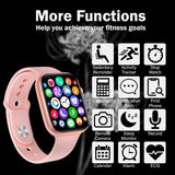 Melbon T55 Smartwatch with Bluetooth Calling Waterproof 1.54" HD Display Bluetooth Calling Smart Watch-Pink