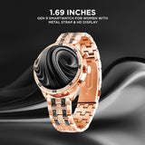 Melbon GEN 12 Smart Watch Bluetooth Calling, 1.3" AMOLED Display Smartwatch for Women & Girls-Grey